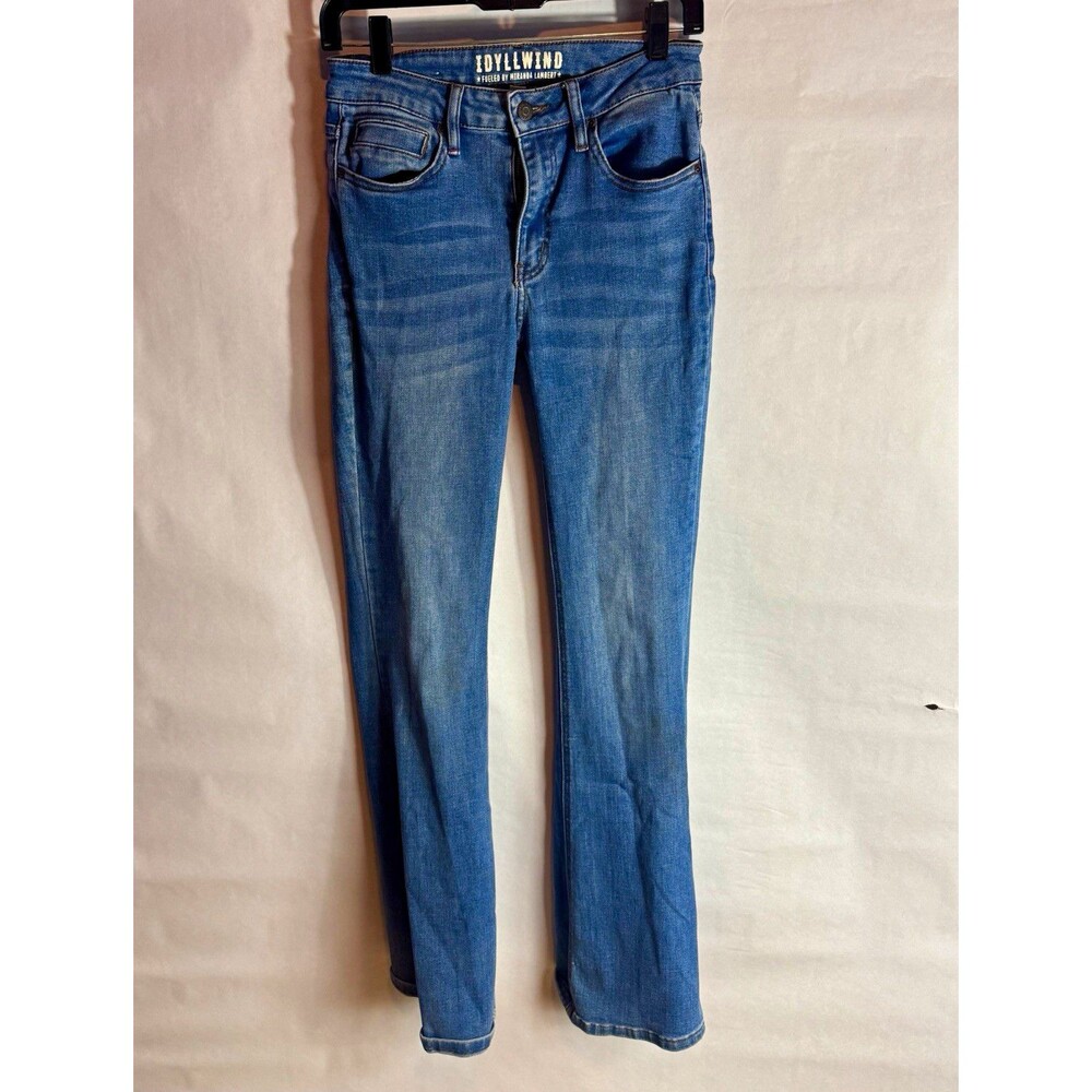 Idyllwind Women’s Size 4 Blue Medium Wash Denim Jeans Zip Button 5-Pocket